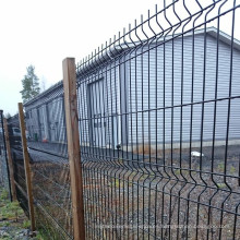 valla de malla de alambre recubierta de pvc galvanizada en caliente + valla de malla de alambre de jardín verde con pliegues en v